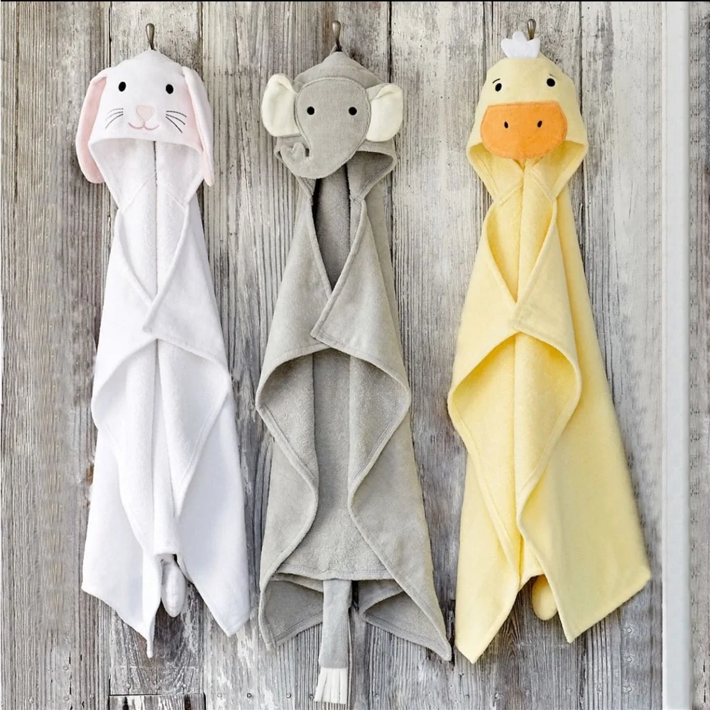 Adorable Elephant Hooded Baby Towel